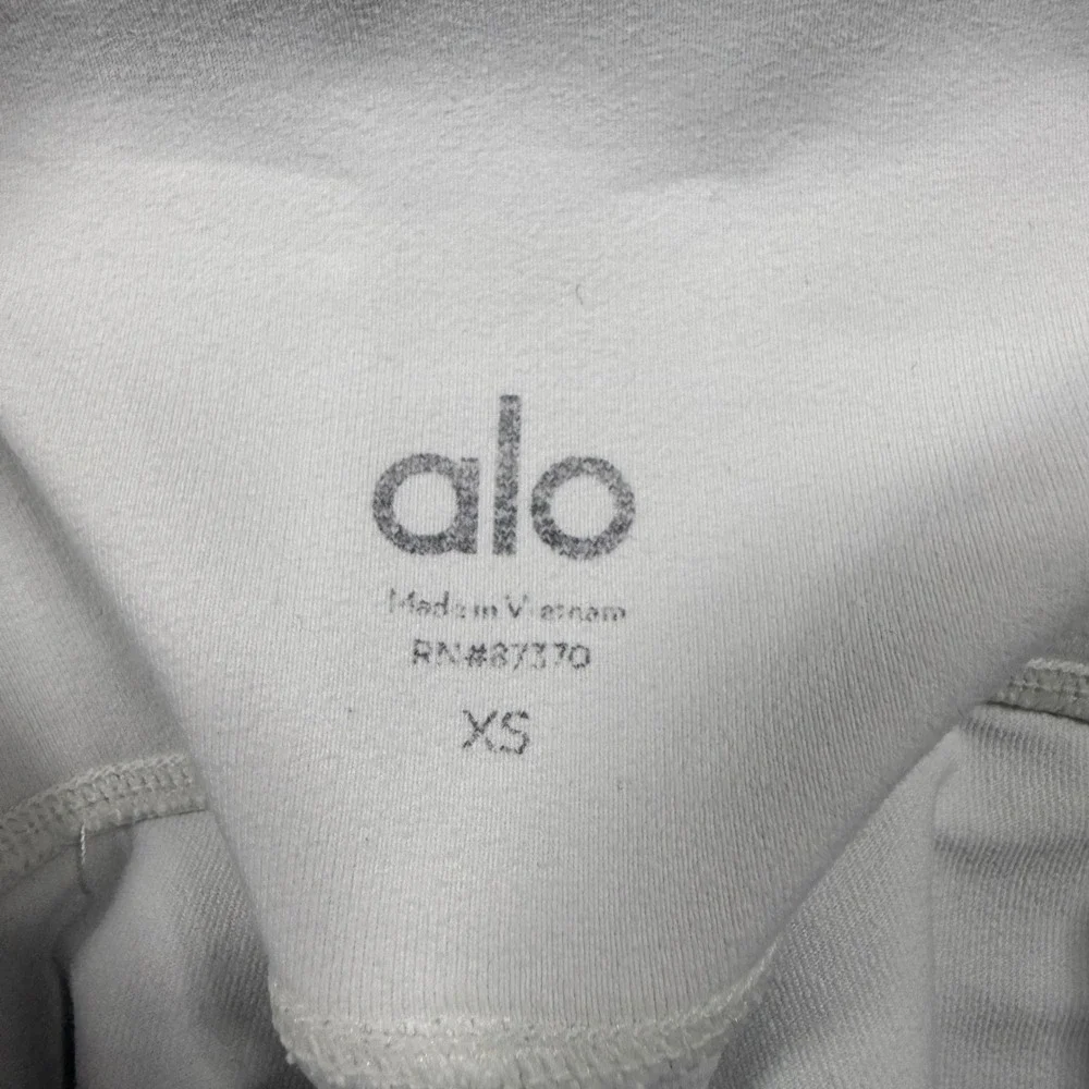 Alo Yoga High Waist Airbrush Leggings White Athletic Yoga Pants XS